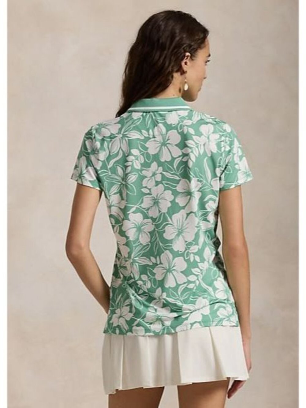NEW RLX Golf Ralph Lauren Women's M Tailored Fit Floral Polo Shirt NWT $115 - Picture 3 of 5